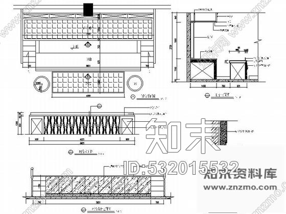 施工图福州连锁时尚热辣慢摇酒吧室内装修图cad施工图下载【ID:532015532】