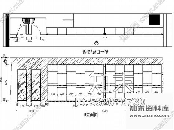 施工图重庆时尚现代老年女装专卖店装修施工图含效果cad施工图下载【ID:532070730】