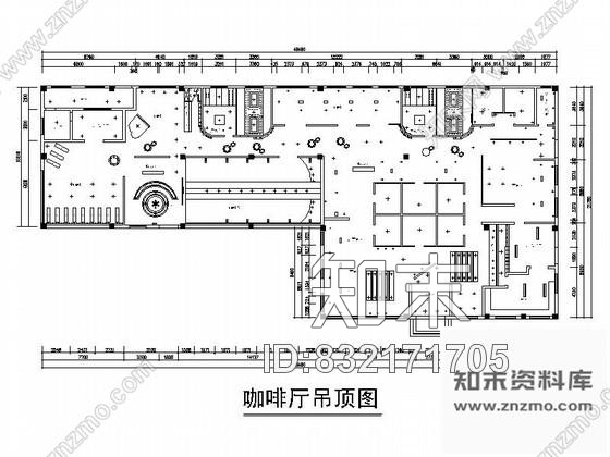 图块/节点咖啡厅平面布局图cad施工图下载【ID:832171705】