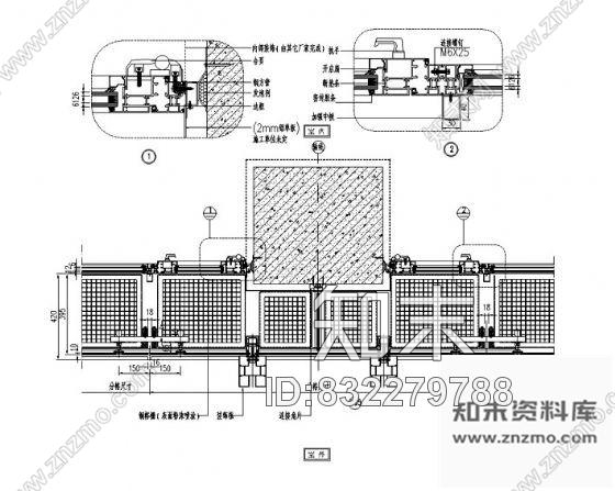 图块/节点某国际传媒中心外装节点cad施工图下载【ID:832279788】