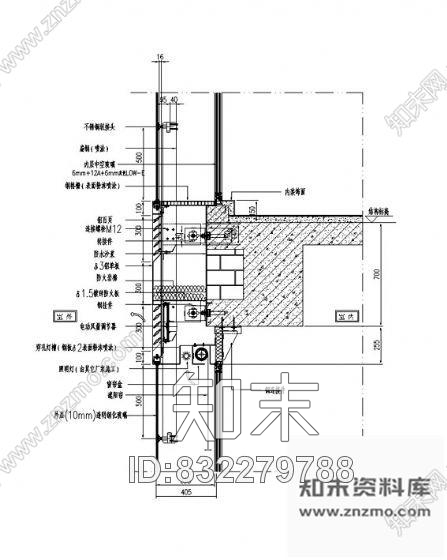 图块/节点某国际传媒中心外装节点cad施工图下载【ID:832279788】