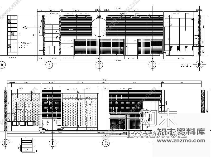 施工图日式料理店方案设计图cad施工图下载【ID:532009582】