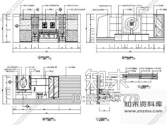 图块/节点洗浴贵宾包间装修详图Ⅰcad施工图下载【ID:832247779】