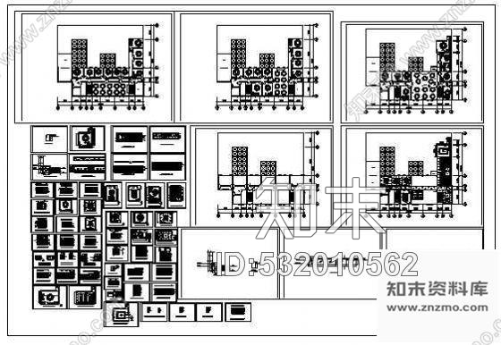 施工图餐厅室内装修图纸cad施工图下载【ID:532010562】