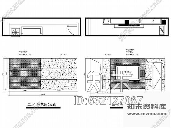 施工图某ktv包间设计装修图Ⅱcad施工图下载【ID:632127087】