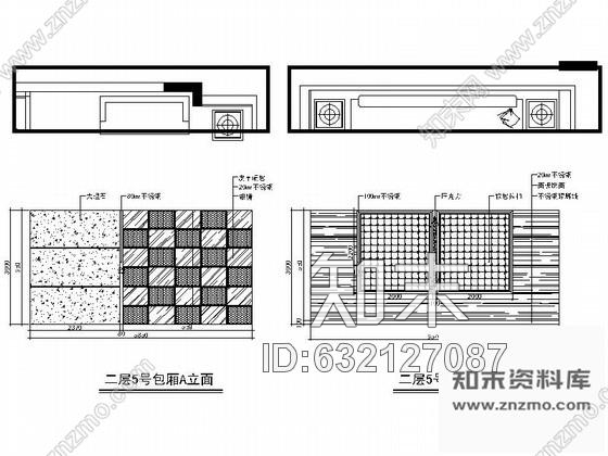 施工图某ktv包间设计装修图Ⅱcad施工图下载【ID:632127087】