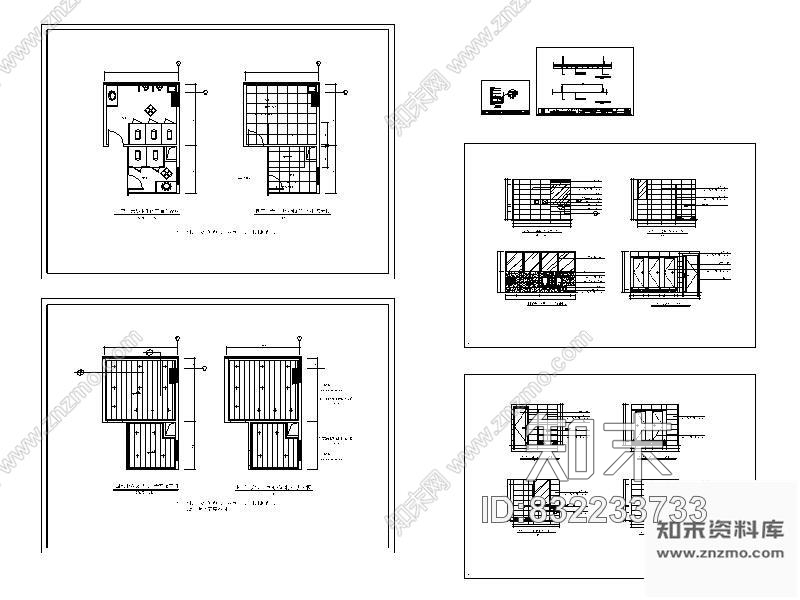 图块/节点卫生间详图cad施工图下载【ID:832233733】