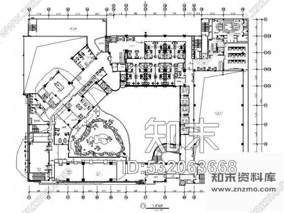 施工图广东白金五星级酒店平面设计图cad施工图下载【ID:532063668】