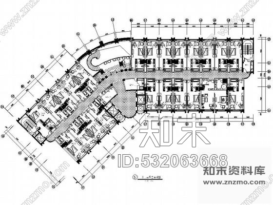 施工图广东白金五星级酒店平面设计图cad施工图下载【ID:532063668】