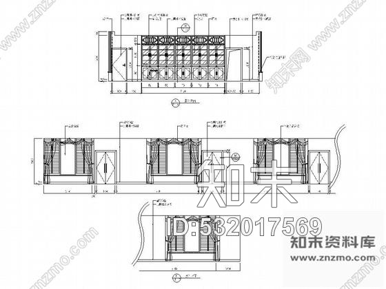 施工图江苏某图书馆茶社装修图cad施工图下载【ID:532017569】