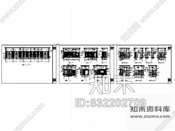 图块/节点现代主卧书房立面图cad施工图下载【ID:832202709】