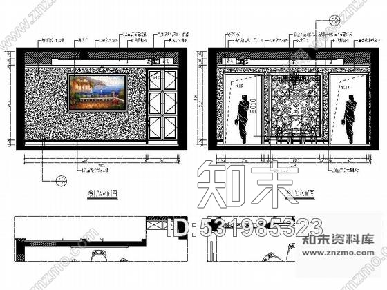 施工图中欧混搭风格四层别墅样板房CAD装修图含效果实景cad施工图下载【ID:531985323】