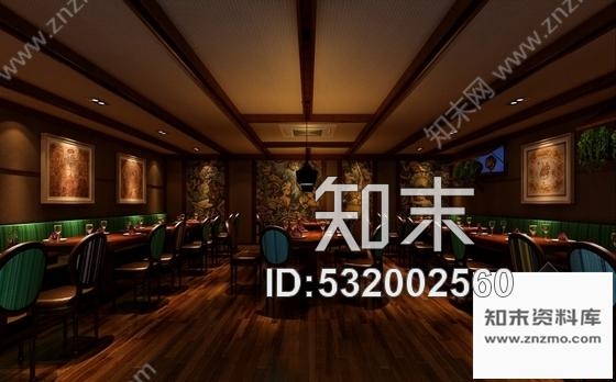 施工图合肥极具特色中式古典餐厅装修图含效果cad施工图下载【ID:532002560】