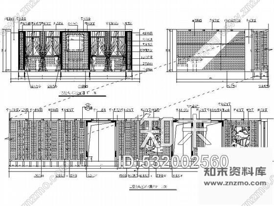 施工图合肥极具特色中式古典餐厅装修图含效果cad施工图下载【ID:532002560】