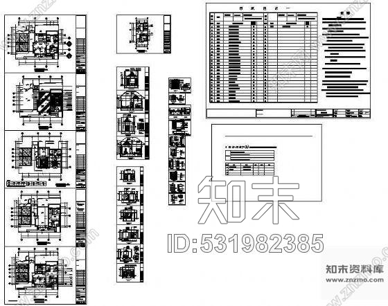 施工图别墅装修图(东南亚风格)cad施工图下载【ID:531982385】