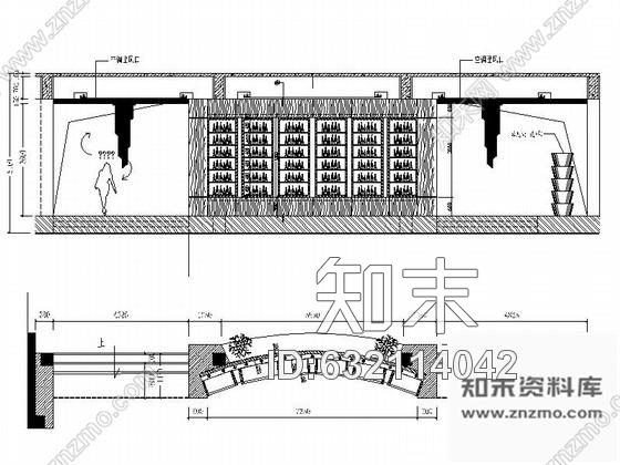 施工图嘉兴休闲会所中式风格大堂吧室内施工图含效果图cad施工图下载【ID:632114042】