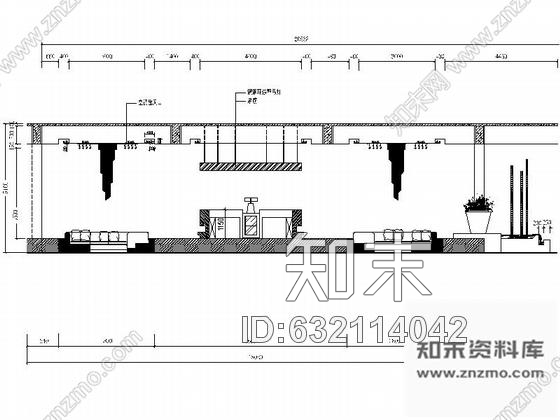 施工图嘉兴休闲会所中式风格大堂吧室内施工图含效果图cad施工图下载【ID:632114042】