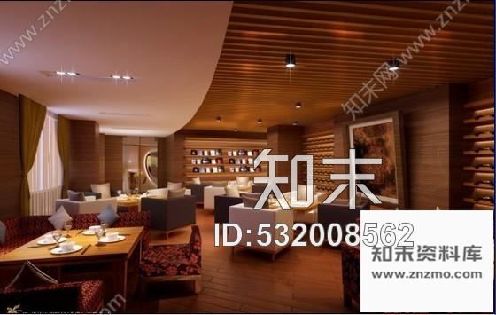 施工图时尚风味餐厅室内装修图含效果cad施工图下载【ID:532008562】