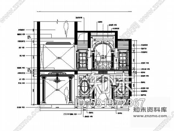 施工图合肥简欧温馨4居室2层中型别墅室内设计施工图施工图下载【ID:531972367】