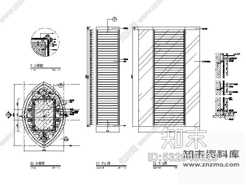 施工图上海某四星级酒店大堂装修图cad施工图下载【ID:532048623】