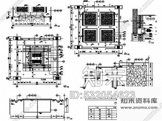 施工图五星酒店首层宴会厅前厅施工图cad施工图下载【ID:532054623】