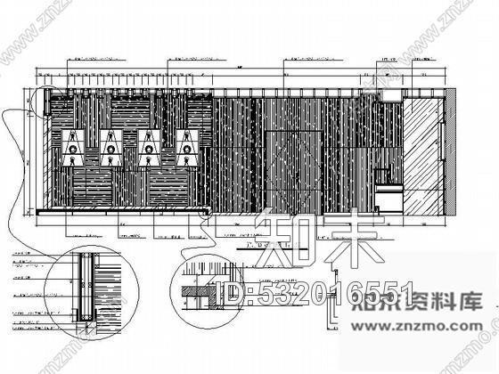 施工图西安社区茶艺中心室内装修图cad施工图下载【ID:532016551】