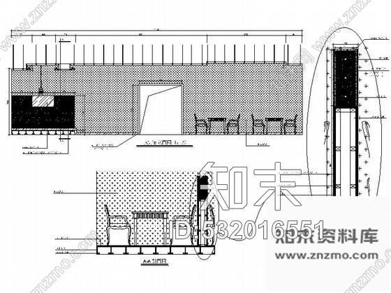 施工图西安社区茶艺中心室内装修图cad施工图下载【ID:532016551】