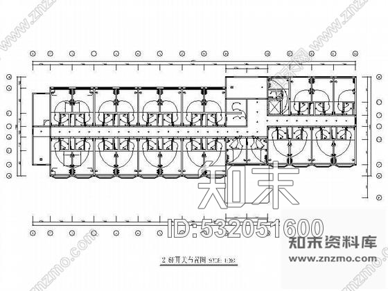 施工图上海某宾馆施工平面图cad施工图下载【ID:532051600】