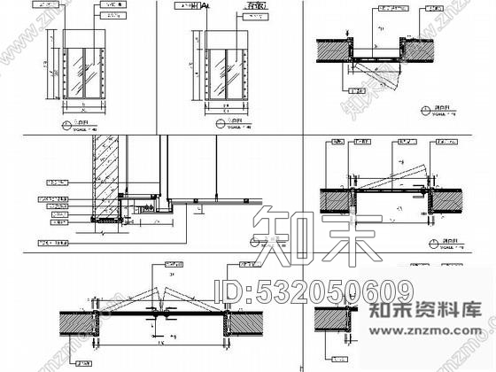 施工图苏州某商务大厦走廊局部装修图cad施工图下载【ID:532050609】