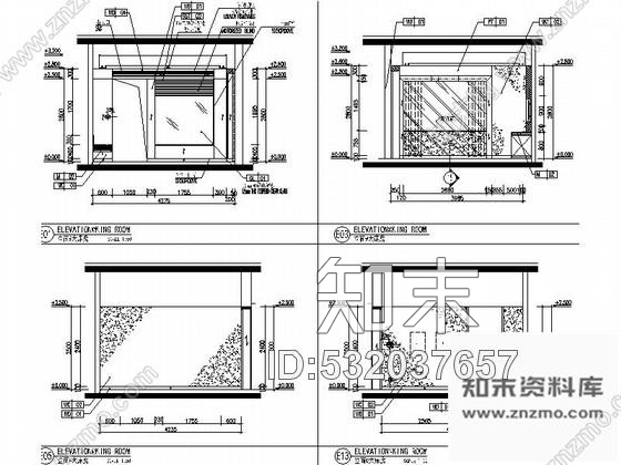 施工图河北某五星级豪华酒店异型房室内装修施工图cad施工图下载【ID:532037657】