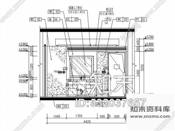 施工图河北某五星级豪华酒店异型房室内装修施工图cad施工图下载【ID:532037657】