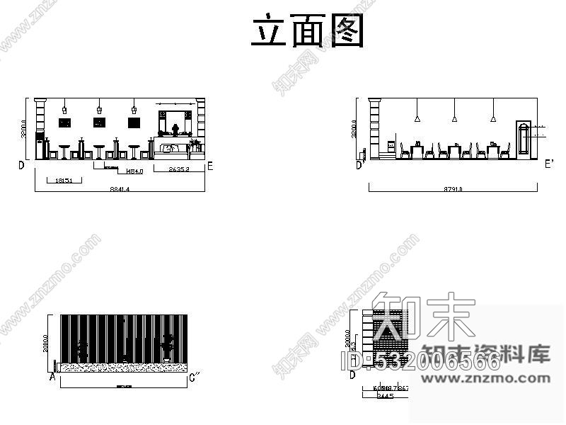 施工图药膳堂快餐厅室内设计图施工图下载【ID:532006566】