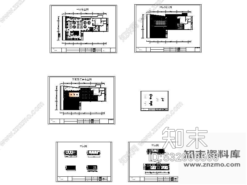 施工图药膳堂快餐厅室内设计图施工图下载【ID:532006566】