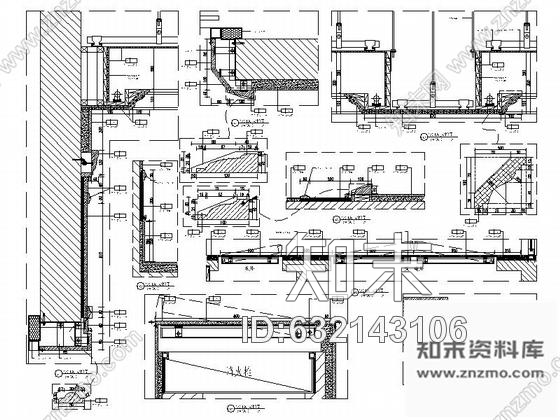 施工图浙江高端住宅小区现代风格电梯厅室内装修施工图cad施工图下载【ID:632143106】