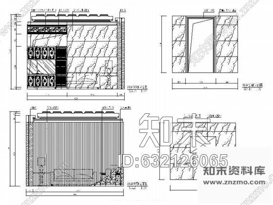 施工图北京奢华量贩式KTV包厢室内设计施工图cad施工图下载【ID:632126065】