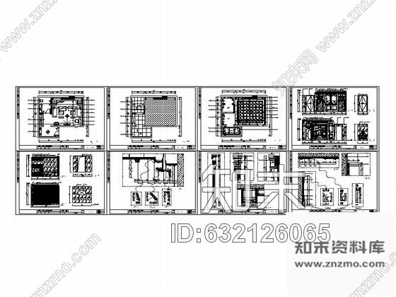 施工图北京奢华量贩式KTV包厢室内设计施工图cad施工图下载【ID:632126065】