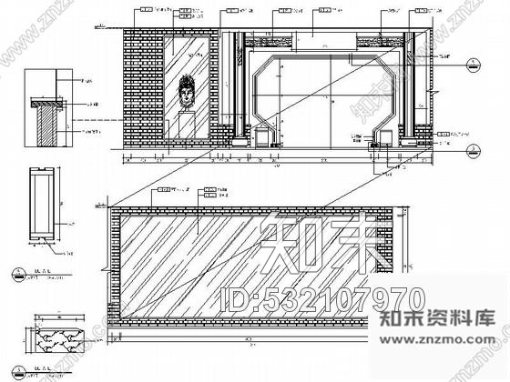 施工图北京中式风格古典家具展厅CAD装修图含效果施工图下载【ID:532107970】