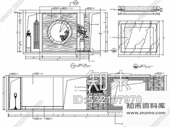 施工图北京中式风格古典家具展厅CAD装修图含效果施工图下载【ID:532107970】