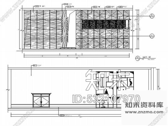 施工图北京中式风格古典家具展厅CAD装修图含效果施工图下载【ID:532107970】