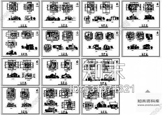 施工图14套别墅方案图施工图下载【ID:531971321】