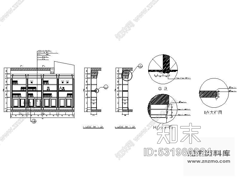 施工图田园乡村风格三层别墅装修图含效果cad施工图下载【ID:531980324】