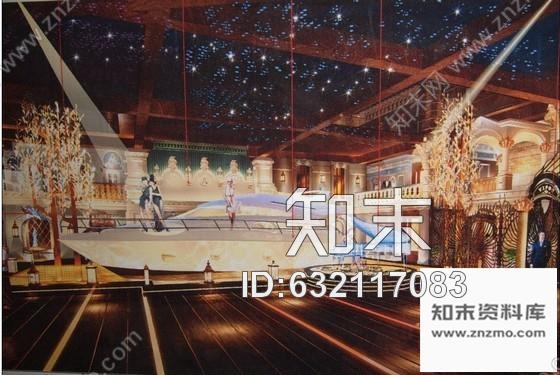 施工图奢华主题游艇夜总会大厅装修施工图含效果cad施工图下载【ID:632117083】