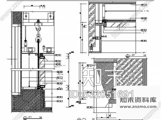 施工图五星酒店首层电梯厅施工图cad施工图下载【ID:532051691】