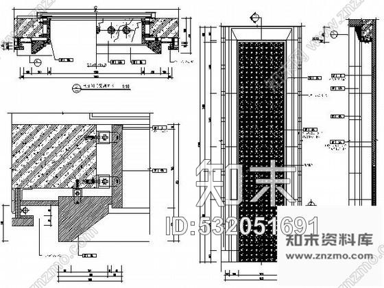 施工图五星酒店首层电梯厅施工图cad施工图下载【ID:532051691】