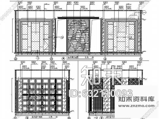 施工图重庆经典新中式男子水疗养生SPA会所装修施工图含效果及全套方案cad施工图下载【ID:632110093】