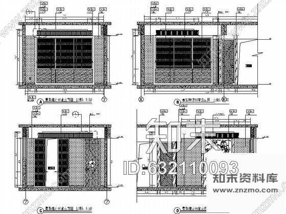 施工图重庆经典新中式男子水疗养生SPA会所装修施工图含效果及全套方案cad施工图下载【ID:632110093】