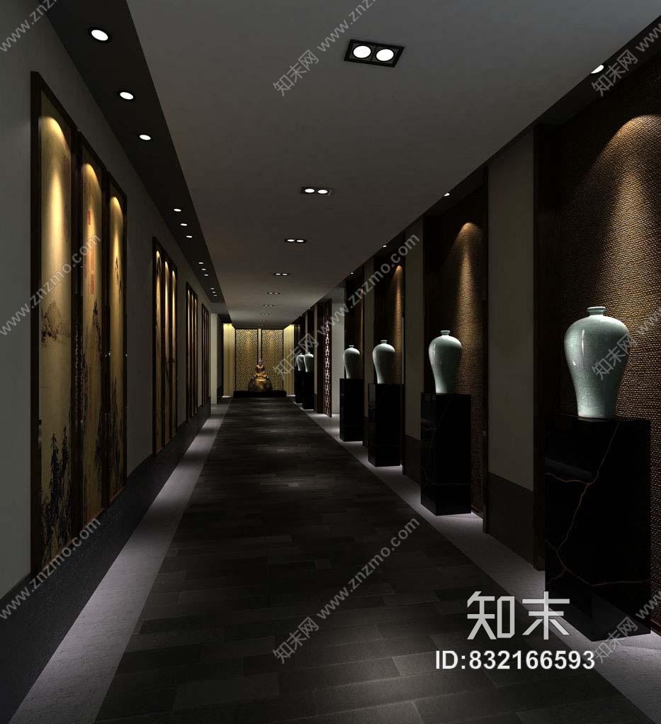 北京燕佳--闽商中式会所室内装饰施工图cad施工图下载【ID:832166593】