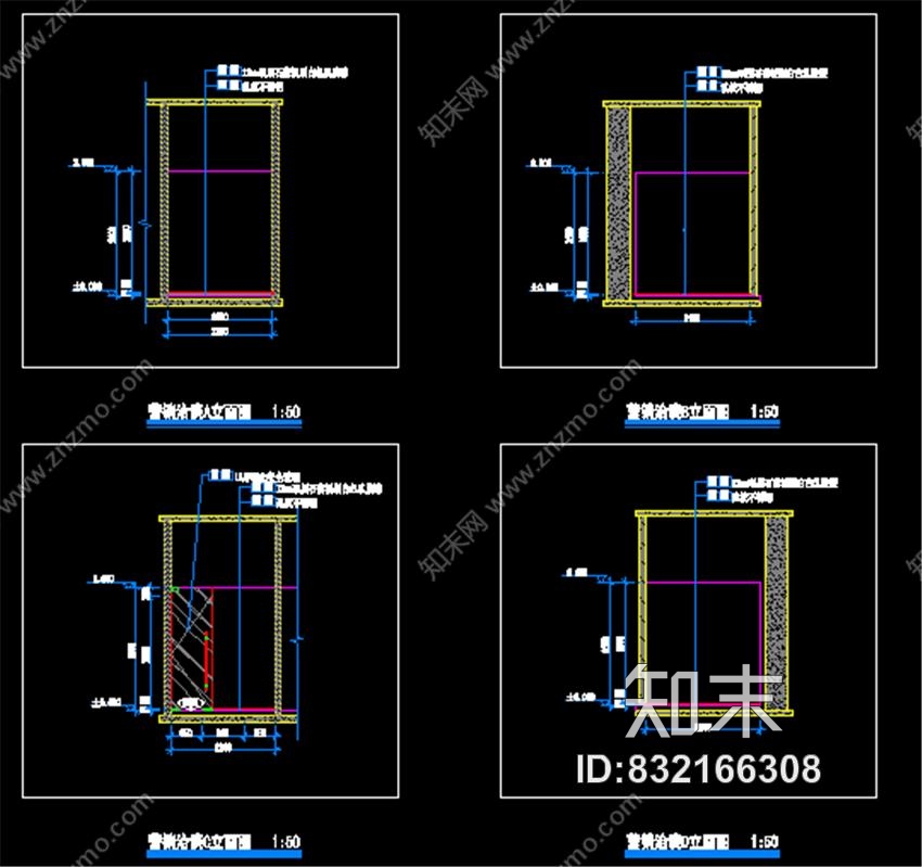 万科活力创客空间办公室施工图下载【ID:832166308】