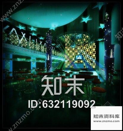 施工图500㎡某滑冰娱乐会所中心施工图含效果cad施工图下载【ID:632119092】