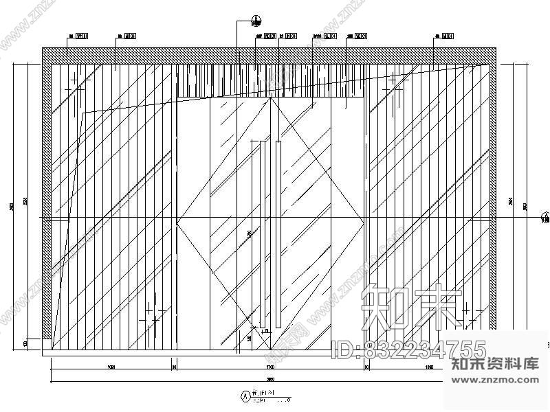 图块/节点大堂装饰门详图cad施工图下载【ID:832234755】